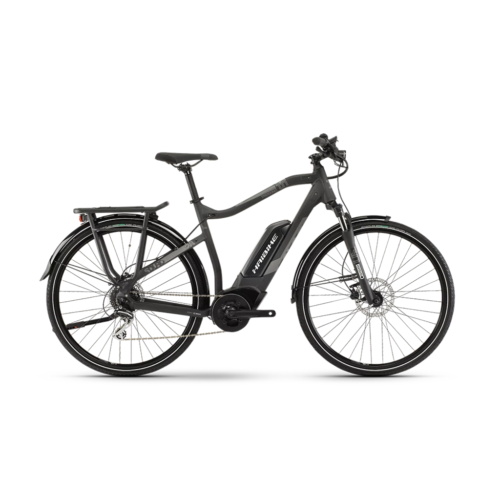 HAIBIKE SDURO TREKKING 1.0 BLACK GREY WHITE ELEKTROMOS TREKKING KEREKPAR Ferfi HAIBIKE kerekpar