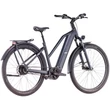 CUBE KATHMANDU HYBRID COMFORT PRO 800 NIGHT´N´CHROME - 2025 - TREKKING ELEKTROMOS KERÉKPÁR - TRAPEZE 46 CM