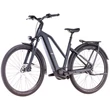 CUBE KATHMANDU HYBRID COMFORT PRO 800 NIGHT´N´CHROME - 2025 - TREKKING ELEKTROMOS KERÉKPÁR - TRAPEZE 46 CM