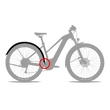CUBE ACID MUDGUARD SET 65 27,5'' BB MOUNT 2.0 KERÉKPÁR SÁRVÉDŐ SZETT