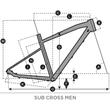 SCOTT SUB CROSS 50 DARK BRONZE/COPER ORANGE 2022 FÉRFI CROSS KERÉKPÁR