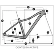 SCOTT CONTESSA ACTIVE 50 29" PETROL GREEN/MINERAL BLUE 2022 NŐI MTB KERÉKPÁR