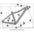 SCOTT CONTESSA ACTIVE 50 29" CRYSTAL PINK/BLACK CHERRY 2022 NŐI MTB KERÉKPÁR