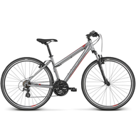 KROSS EVADO 2.0 D silver / red 2022 női cross trekking kerékpár