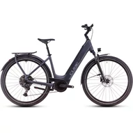 CUBE TOURING HYBRID PRO 625 EASY ENTRY METALLICGREY´N´CHROME 2025 UNISEX ELEKTROMOS TREKKING KERÉKPÁR