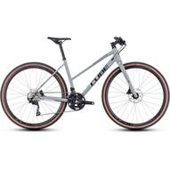 CUBE NULANE PRO GREY N BLACK TRAPÉZ 2023 NŐI FITNESS KERÉKPÁR