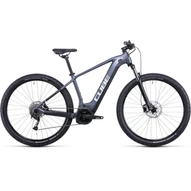 CUBE REACTION HYBRID PERFORMANCE 500 29 METALLICGREY´N´WHITE FÉRFI ELEKTROMOS MTB KERÉKPÁR 2022