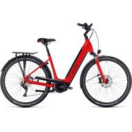 Cube Supreme Sport Hybrid PRO 625 EASY ENTRY red´n´black 2023 Unisex Elektromos Trekking Kerékpár