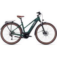 CUBE TOURING HYBRID ONE 625 TRAPÉZ DARKGREEN´N´GREEN 2023 NŐI ELEKTROMOS TREKKING KERÉKPÁR