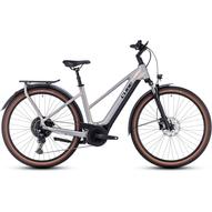 CUBE TOURING HYBRID PRO 500 TRAPÉZ PEARLYSILVER´N´BLACK 2023 NŐI ELEKTROMOS TREKKING KERÉKPÁR