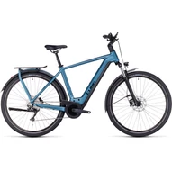 CUBE KATHMANDU HYBRID ONE 750 BLUE N BLACK 2023 FÉRFI ELEKTROMOS TREKKING KERÉKPÁR