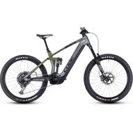 Cube Stereo Hybrid 160 HPC TM 750 27.5 flashgrey´n´olive Férfi Elektromos Összteleszkópos Enduro MTB Kerékpár 2023 - TESZT KERÉKPÁR