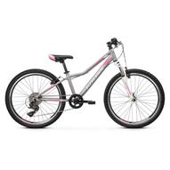 KROSS LEA JR 2.0 24" SILVER / PINK / WHITE 2022 GYEREK KERÉKPÁR