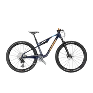 KTM SCARP MT MASTER  XL/53 Összteleszkópos MTB kerékpár TRANSPARENT BLUE ON CARBON színben