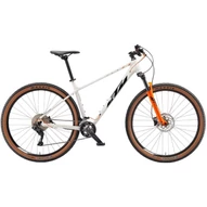 KTM ULTRA FLITE 29 METALLIC WHITE (BLACK + ORANGE) 2023 FÉRFI MTB KERÉKPÁR