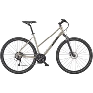 KTM X-LIFE TRACK TRAPÉZ CHAMPAGNE (BLACK+GREY) 2023 NŐI CROSS TREKKING KERÉKPÁR