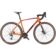 KTM X-STRADA 10 BURNT ORANGE (BLACK+RED+YELLOW) 2023 FÉRFI GRAVEL KERÉKPÁR