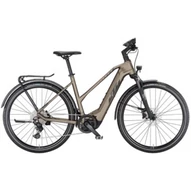 KTM MACINA CROSS LFC OAK MATT (BLACK+GREY) TRAPÉZ 2023 NŐI ELEKTROMOS CROSS KERÉKPÁR