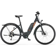 KTM MACINA CROSS P510 STREET BLACK (ORANGE) 2023 UNISEX ELEKTROMOS CROSS KERÉKPÁR