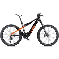 KTM MACINA LYCAN 771 FLAMING BLACK (SPACE ORANGE) 2023 FÉRFI ELEKTROMOS ÖSSZTELESZKÓPOS MTB KERÉKPÁR