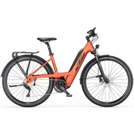 KTM MACINA SPORT 510 BURNT ORANGE MATT(BLACK+GREY) EASY ENTRY 2023 UNISEX ELEKTROMOS TREKKING KERÉKPÁR