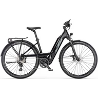 KTM MACINA SPORT 610 METALLIC BLACK (GREY+BLUE) EASY ENTRY 2023 UNISEX ELEKTROMOS TREKKING KERÉKPÁR