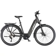 KTM MACINA STYLE 740 MACHINE GREY(SILVER+BLUE) EASY ENTRY 2023 UNISEX ELEKTROMOS TREKKING KERÉKPÁR