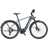 KTM MACINA CROSS LFC greenpurple-flip matt (chrome+blue) Férfi Elektromos Cross Trekking Kerékpár 2022