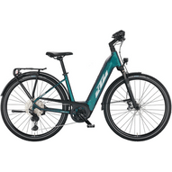 KTM MACINA SPORT 710 EASY ENTRY green purple flip matt (silver+blue) Uniszex Elektromos Trekking Kerékpár 2022