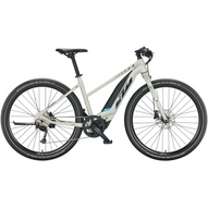 KTM MACINA SPRINT TRAPÉZ dew silver (black+blue)  Női Elektromos Cross Trekking Kerékpár 2021