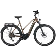 KTM MACINA GRAN 710 TRAPÉZ OAK (BLACK+ORANGE) NŐI ELEKTROMOS TREKKING KERÉKPÁR 2022