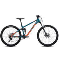 GHOST KATO FS UNIVERSAL BLUE GREY/ORANGE MATT 2022 FÉRFI ÖSSZTELESZKÓPOS MTB KERÉKPÁR