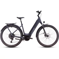 CUBE TOURING HYBRID PRO 625 METALLICGREY´N´CHROME - 2025 - TREKKING ELEKTROMOS KERÉKPÁR - EASY ENTRY 54 CM