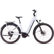 CUBE KATHMANDU HYBRID ONE POLARWHITE´N´BLACK - 2025 - TREKKING ELEKTROMOS KERÉKPÁR - EASY ENTRY 58 CM