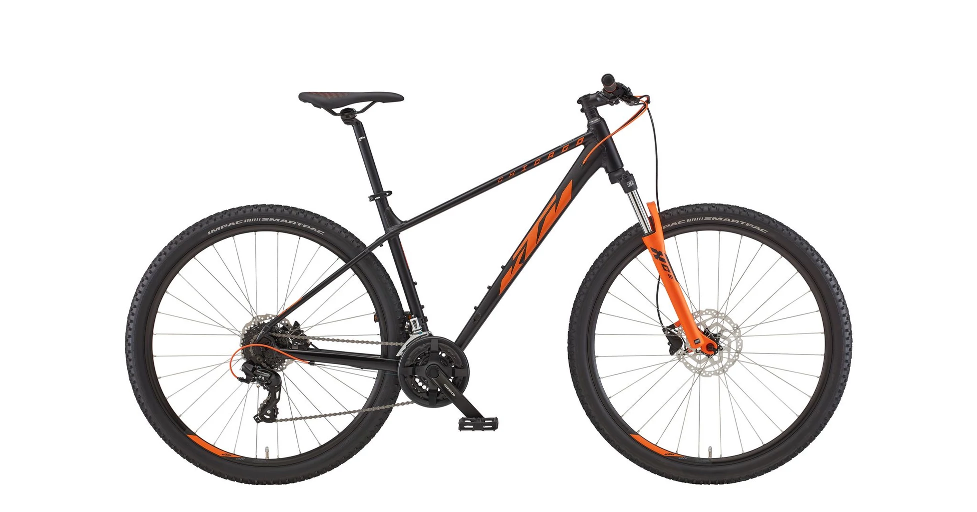 KTM CHICAGO 272 BLACK MATT (ORANGE) 2022 FÉRFI MTB KERÉKPÁR