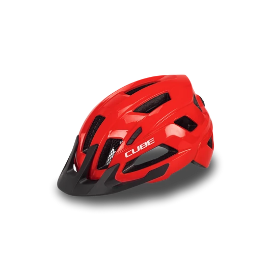 CUBE ATX STEEP GLOSSY RED KERÉKPÁROS BUKÓSISAK