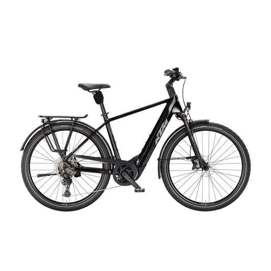KTM MACINA STYLE 830  H 51 Férfi elektromos trekking- túra kerékpár DIAMOND BLACK színben