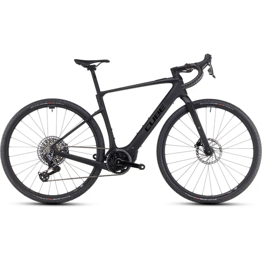 CUBE NUROAD HYBRID C:62 SLX 400X CARBON´N´GLOSSY 2025 FÉRFI ELEKTROMOS GRAVEL KERÉKPÁR