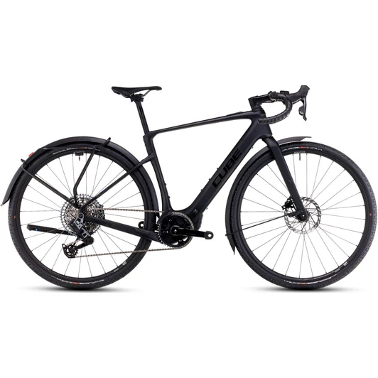 CUBE NUROAD HYBRID C:62 SLX FE 400X CARBON´N´GLOSSY 2025 FÉRFI ELEKTROMOS GRAVEL KERÉKPÁR