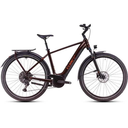 CUBE TOURING HYBRID PRO 625 CINNAMON´N´ORANGE 2025 FÉRFI ELEKTROMOS TREKKING KERÉKPÁR