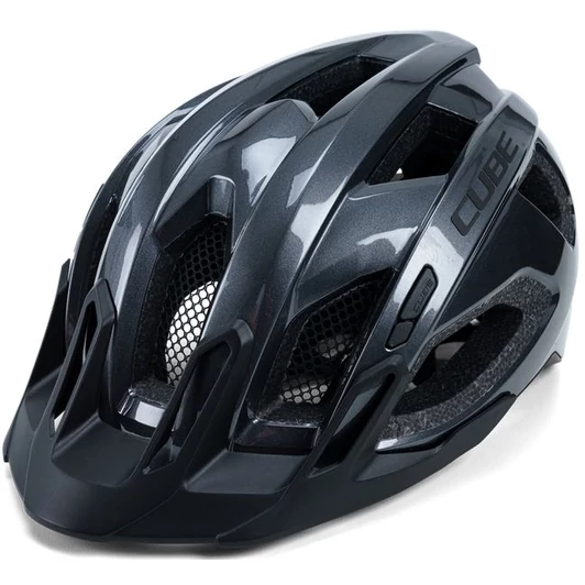 CUBE HELMET QUEST GLOSSY IRIDIUM BLACK KERÉKPÁROS BUKÓSISAK