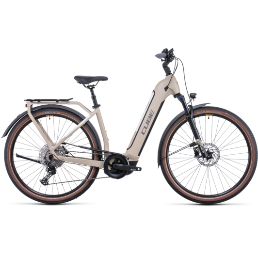 CUBE KATHMANDU HYBRID PRO 625 EASY ENTRY DESERT´N´ORANGE Uniszex Elektromos Trekking Kerékpár 2022