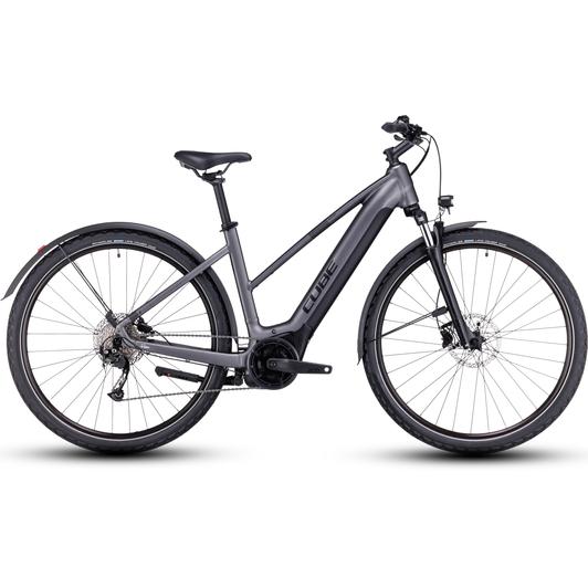 Cube Nuride Hybrid Performance 500 Allroad TRAPÉZ graphite´n´black Női Elektromos Cross Trekking Kerékpár 2023