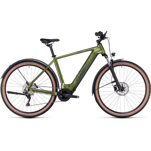 CUBE NURIDE HYBRID PRO 625 ALLROAD SHINYMOSS´N´BLACK FÉRFI ELEKTROMOS CROSS TREKKING KERÉKPÁR 2023