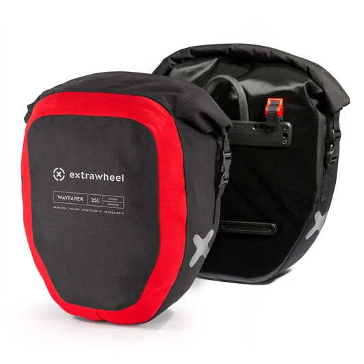 EXTRAWHEEL PRÉMIUM WAYFARER 50L Kerékpáros Vízálló Csomagtartó Táska