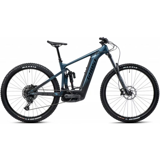 GHOST E-RIOT AM ADVANCED JADEBLUE BLACKMAT 2023 FÉRFI ELEKTROMOS ÖSSZTELESZKÓPOS MTB KERÉKPÁR