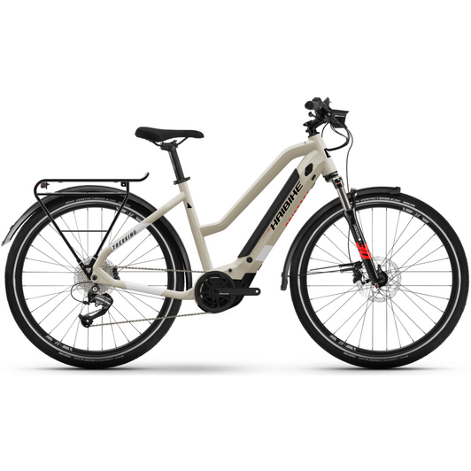 Haibike Trekking 4 TRAPÉZ DESERT Női Elektromos Trekking Kerékpár 2022