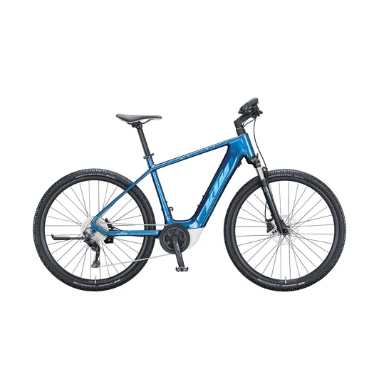 KTM MACINA CROSS P610 DENIM (BLUE+WHITE) FÉRFI ELEKTROMOS CROSS TREKKING KERÉKPÁR 2021