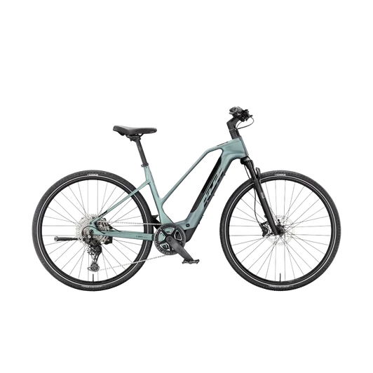 KTM MACINA CROSS SX ELITE  D 51 Női elektromos crosstrekking kerékpár ROYAL TEAL MATT színben