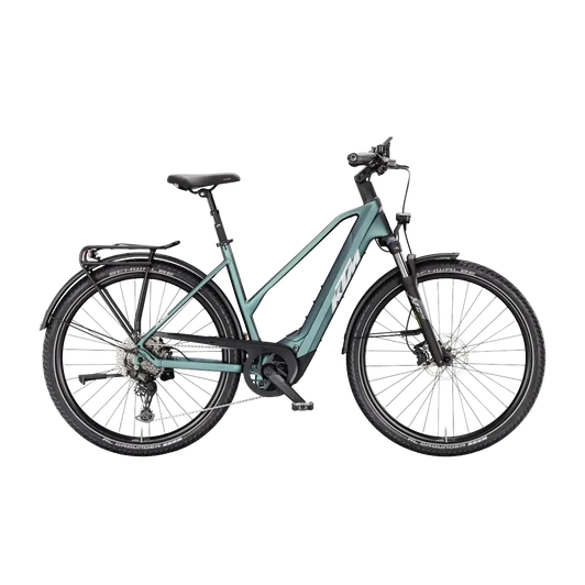 KTM MACINA GRAN 820  D 46 Női elektromos trekking- túra kerékpár GREEN PURPLE FLIP MATT színben